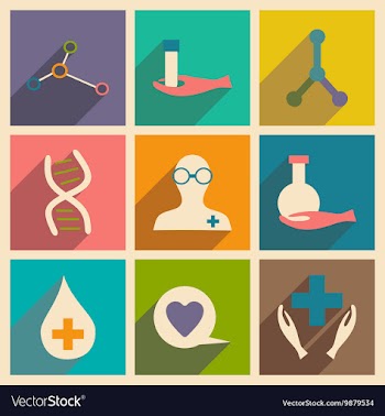 Flat with shadow concept and mobile application vector image