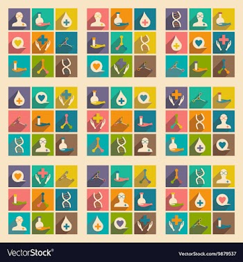 Flat with shadow concept and mobile application vector image