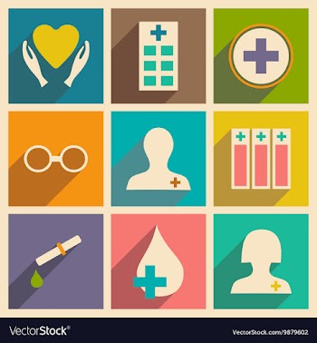 Flat with shadow concept and mobile application vector image