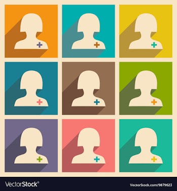 Flat with shadow concept and mobile application vector image