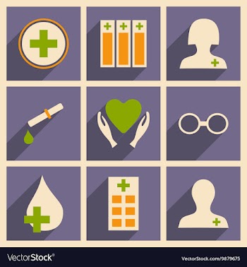 Flat with shadow concept and mobile application vector image