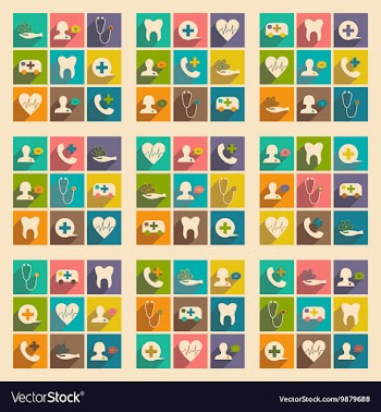 Flat with shadow concept and mobile application vector image