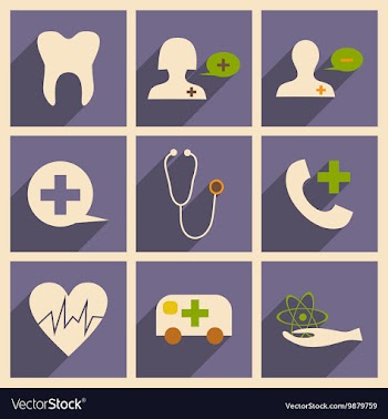 Flat with shadow concept and mobile application vector image