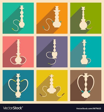 Flat with shadow concept and mobile application vector image