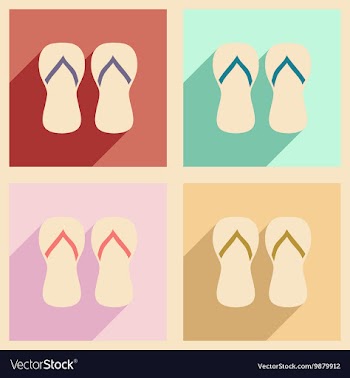 Flat with shadow concept and mobile application vector image