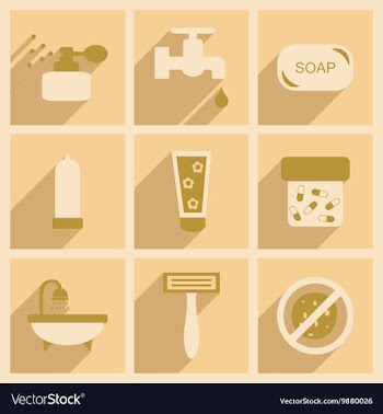 Flat with shadow concept and mobile application vector image