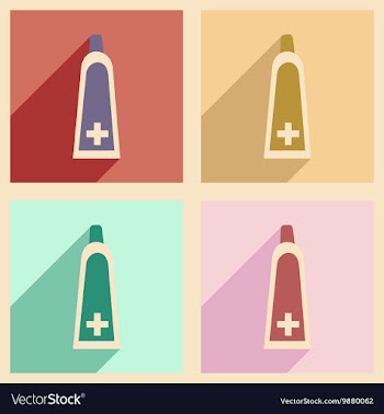 Flat with shadow concept and mobile application vector image
