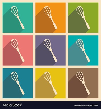 Flat with shadow concept and mobile application vector image