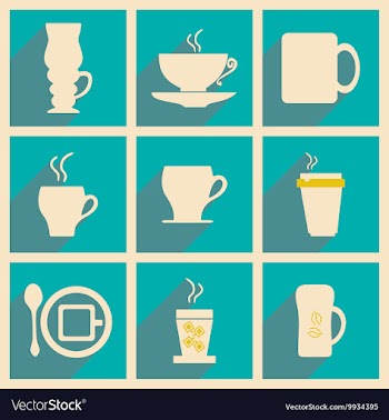 Flat with shadow concept and mobile application vector image