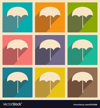 Flat with shadow concept and mobile application vector image