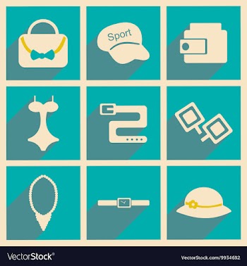 Flat with shadow concept and mobile application vector image