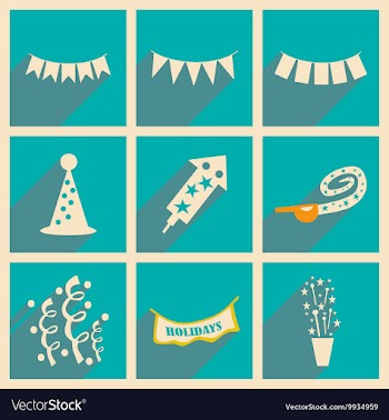 Flat with shadow concept and mobile application vector image