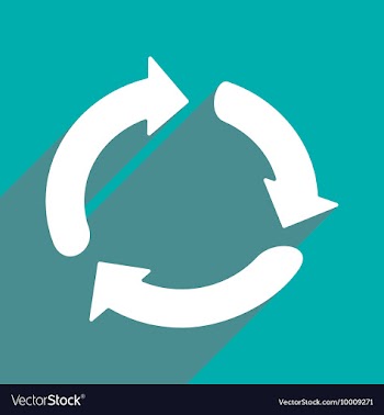 Flat with shadow icon and mobile applacation arrow vector image