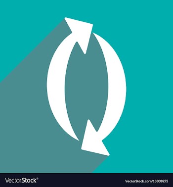 Flat with shadow icon and mobile applacation arrow vector image
