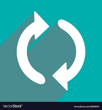 Flat with shadow icon and mobile applacation arrow vector image