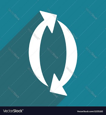 Flat with shadow icon and mobile applacation arrow vector image