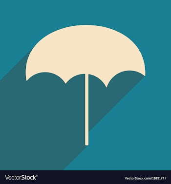 Flat with shadow icon and mobile applacation beach vector image