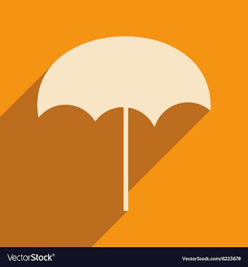 Flat with shadow icon and mobile applacation beach vector image