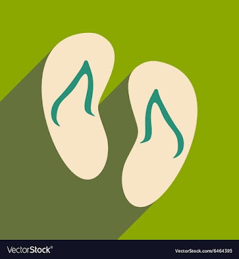 Flat with shadow icon and mobile applacation beach vector image