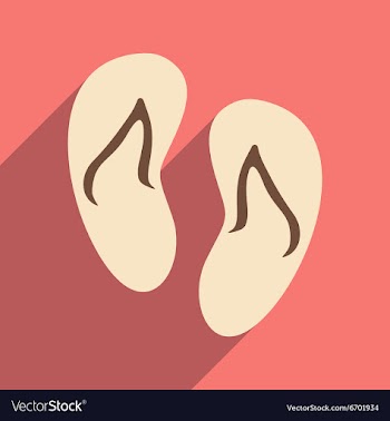 Flat with shadow icon and mobile applacation beach vector image