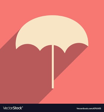 Flat with shadow icon and mobile applacation beach vector image