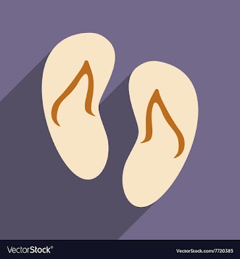 Flat with shadow icon and mobile applacation beach vector image