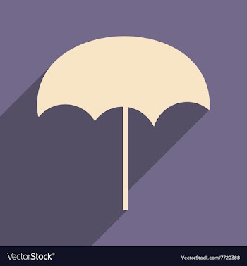 Flat with shadow icon and mobile applacation beach vector image