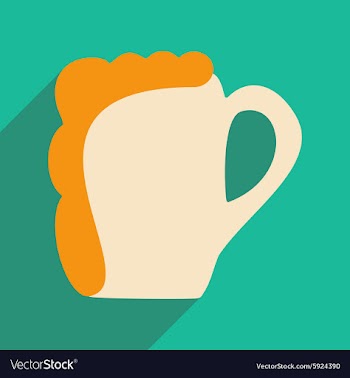 Flat with shadow icon and mobile applacation beer vector image