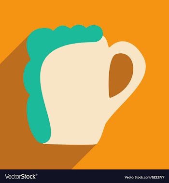 Flat with shadow icon and mobile applacation beer vector image