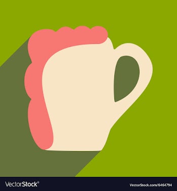 Flat with shadow icon and mobile applacation beer vector image