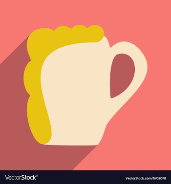 Flat with shadow icon and mobile applacation beer vector image