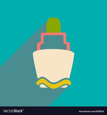 Flat with shadow icon and mobile applacation buoy vector image