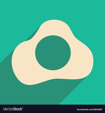 Flat with shadow icon and mobile applacation egg vector image