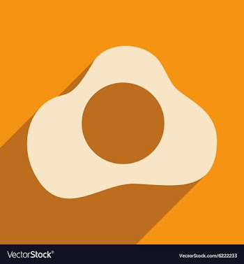 Flat with shadow icon and mobile applacation egg vector image