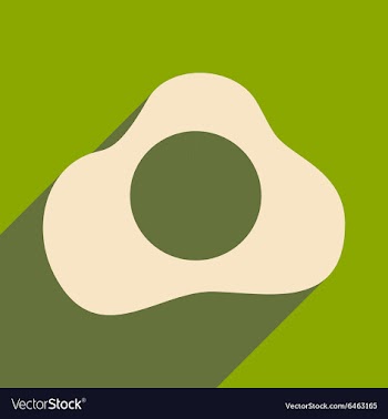 Flat with shadow icon and mobile applacation egg vector image