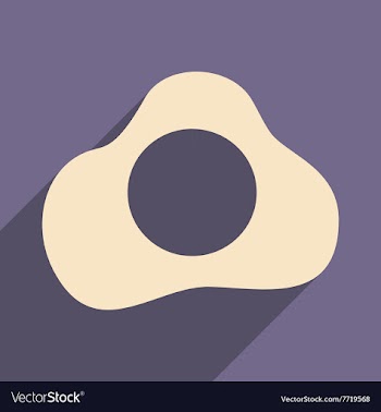 Flat with shadow icon and mobile applacation egg vector image