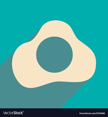 Flat with shadow icon and mobile applacation egg vector image