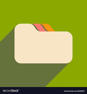 Flat with shadow icon and mobile applacation file vector image