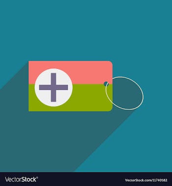Flat with shadow icon and mobile applacation first vector image