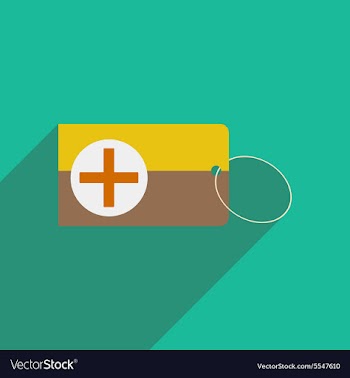 Flat with shadow icon and mobile applacation first vector image