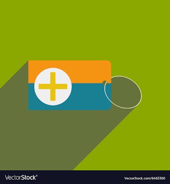 Flat with shadow icon and mobile applacation first vector image