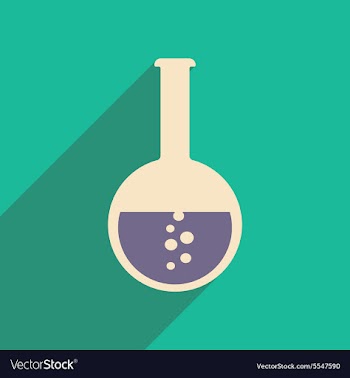 Flat with shadow icon and mobile applacation flask vector image