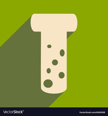 Flat with shadow icon and mobile applacation flask vector image