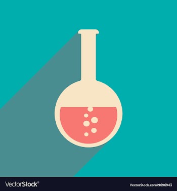 Flat with shadow icon and mobile applacation flask vector image