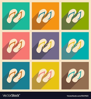 Flat with shadow icon and mobile applacation flip vector image