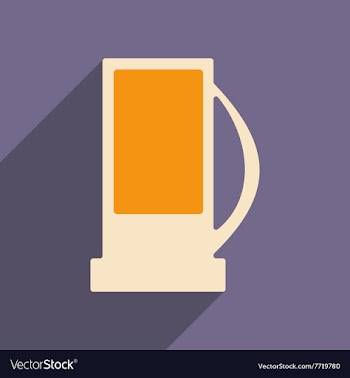 Flat with shadow icon and mobile applacation gas vector image