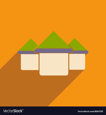 Flat with shadow icon and mobile applacation house vector image