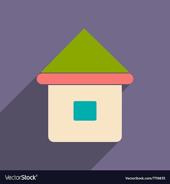 Flat with shadow icon and mobile applacation house vector image