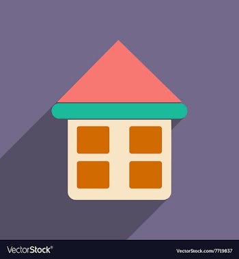 Flat with shadow icon and mobile applacation house vector image