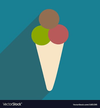 Flat with shadow icon and mobile applacation ice vector image